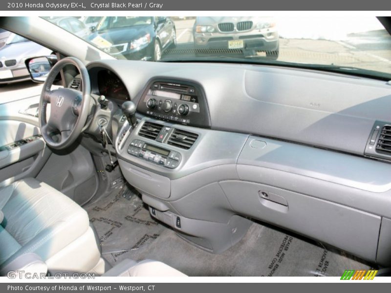 Crystal Black Pearl / Gray 2010 Honda Odyssey EX-L
