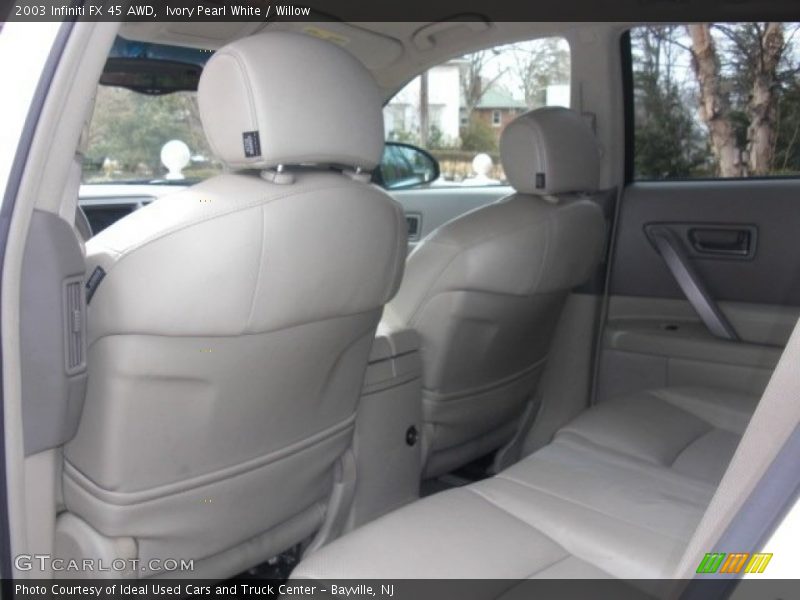 Ivory Pearl White / Willow 2003 Infiniti FX 45 AWD
