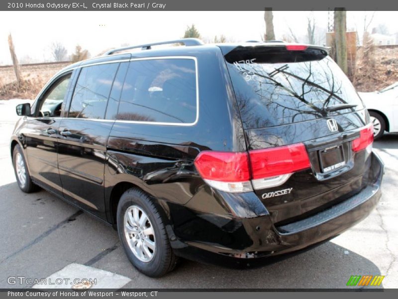 Crystal Black Pearl / Gray 2010 Honda Odyssey EX-L