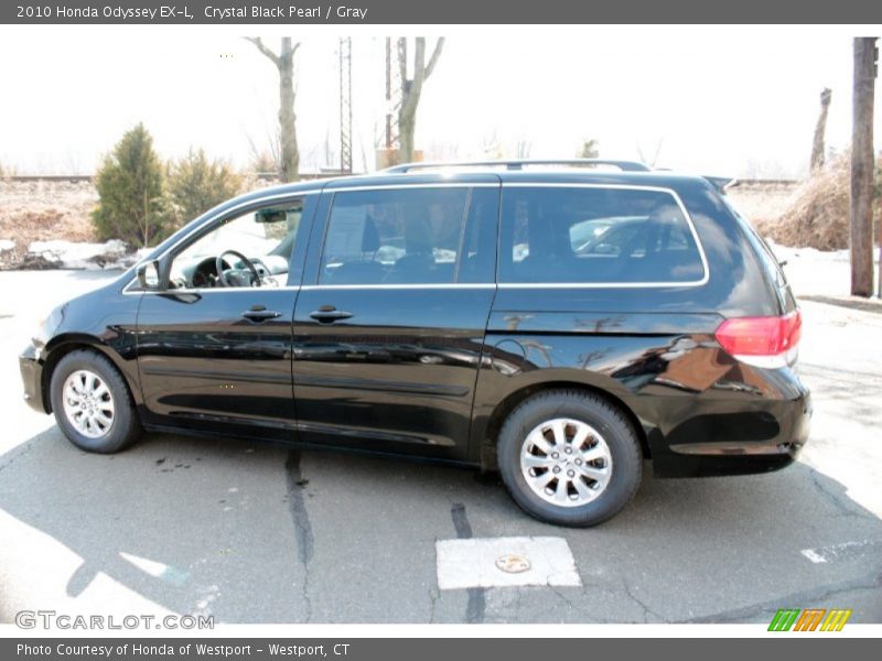 Crystal Black Pearl / Gray 2010 Honda Odyssey EX-L