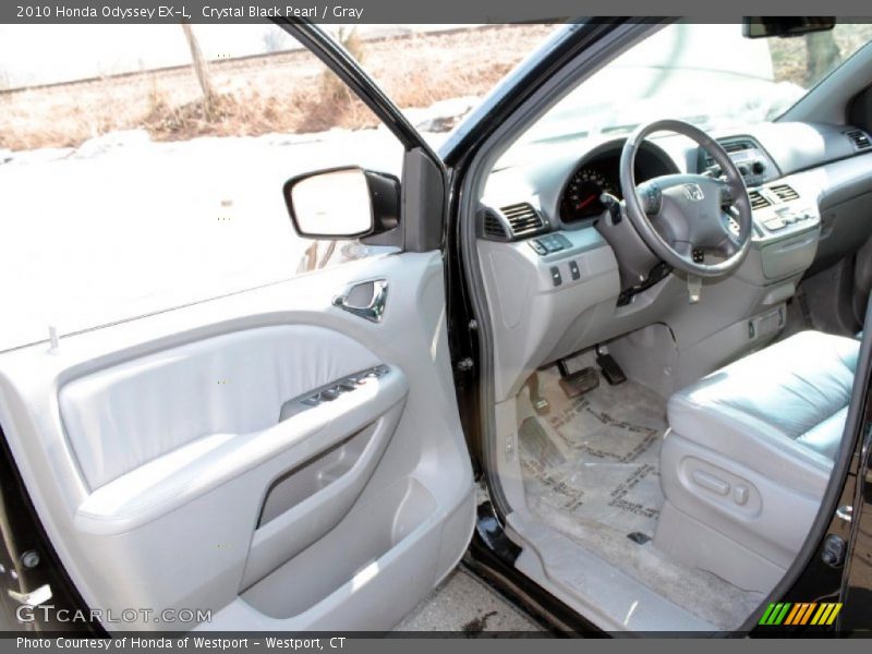 Crystal Black Pearl / Gray 2010 Honda Odyssey EX-L
