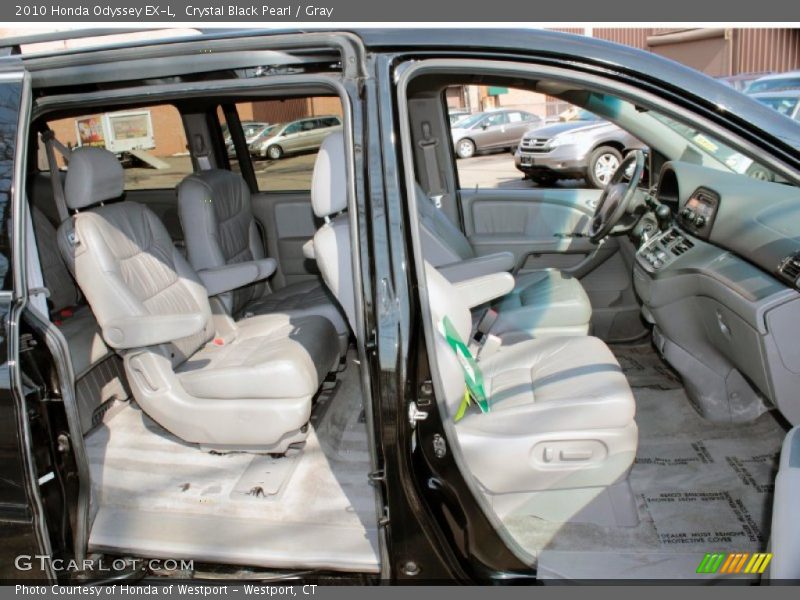 Crystal Black Pearl / Gray 2010 Honda Odyssey EX-L