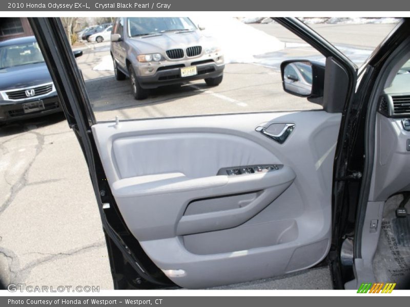 Crystal Black Pearl / Gray 2010 Honda Odyssey EX-L