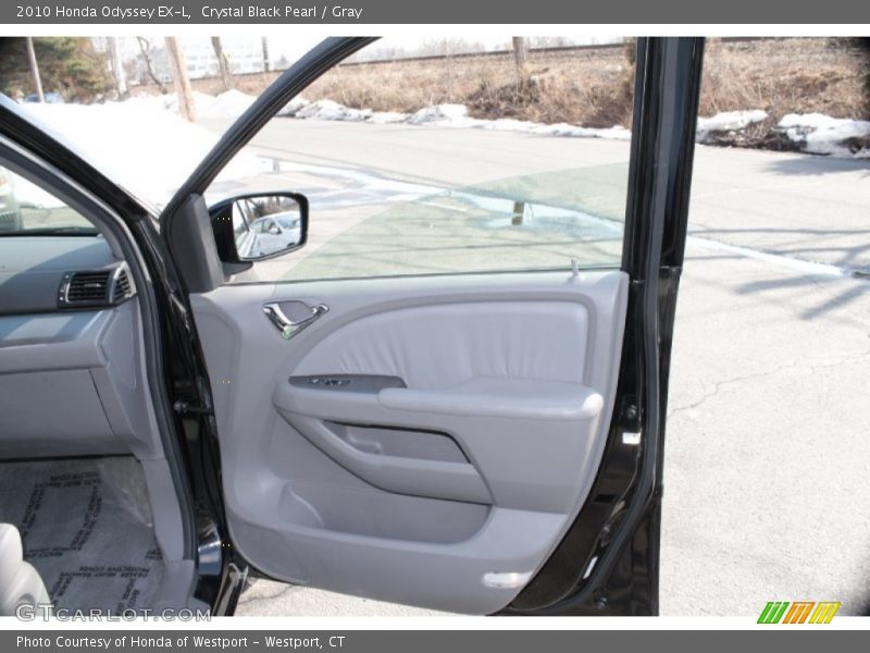 Crystal Black Pearl / Gray 2010 Honda Odyssey EX-L