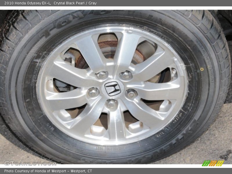 Crystal Black Pearl / Gray 2010 Honda Odyssey EX-L