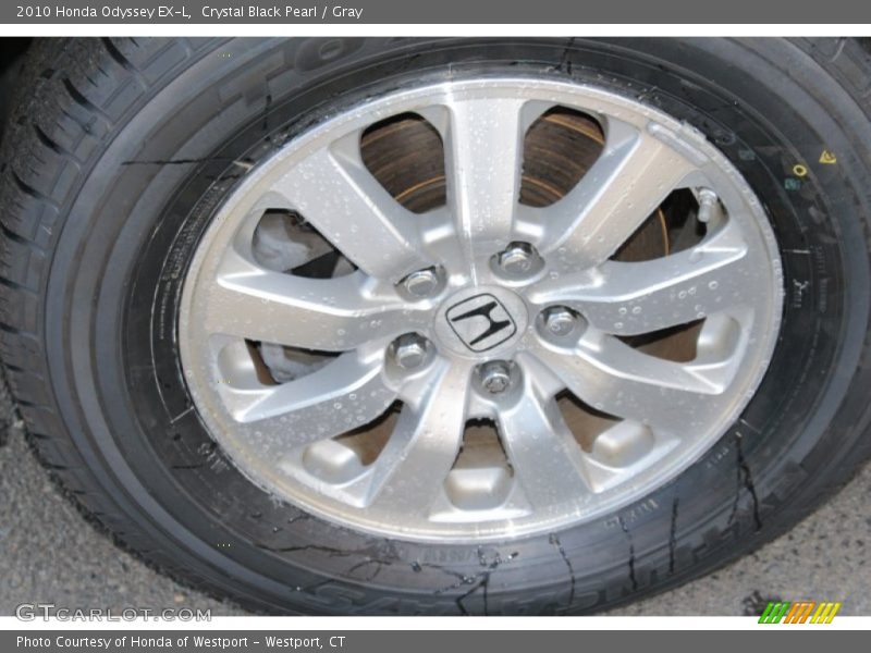 Crystal Black Pearl / Gray 2010 Honda Odyssey EX-L