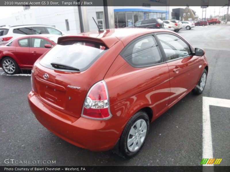 Tango Red / Black 2010 Hyundai Accent GS 3 Door