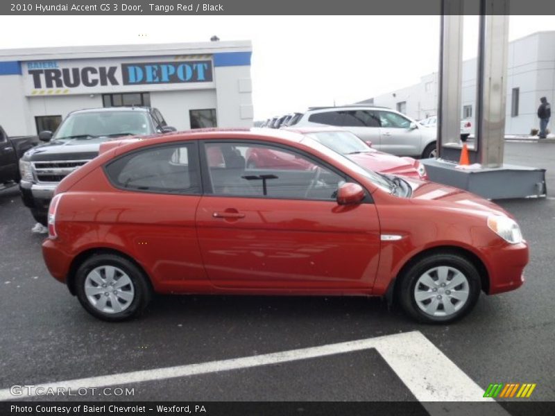 Tango Red / Black 2010 Hyundai Accent GS 3 Door