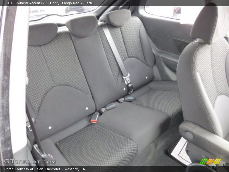 Rear Seat of 2010 Accent GS 3 Door