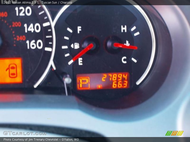 Tuscan Sun / Charcoal 2012 Nissan Altima 2.5 S