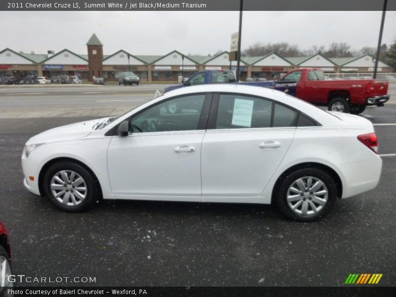 Summit White / Jet Black/Medium Titanium 2011 Chevrolet Cruze LS