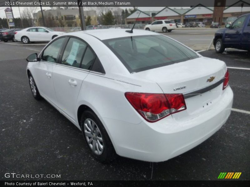 Summit White / Jet Black/Medium Titanium 2011 Chevrolet Cruze LS