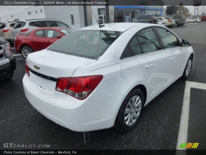 Summit White / Jet Black/Medium Titanium 2011 Chevrolet Cruze LS