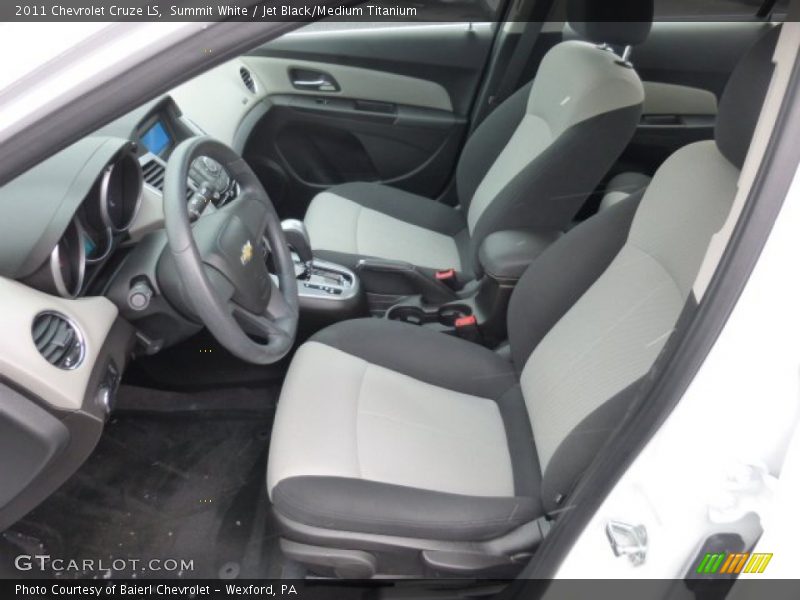Summit White / Jet Black/Medium Titanium 2011 Chevrolet Cruze LS