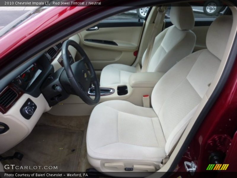 Front Seat of 2010 Impala LT