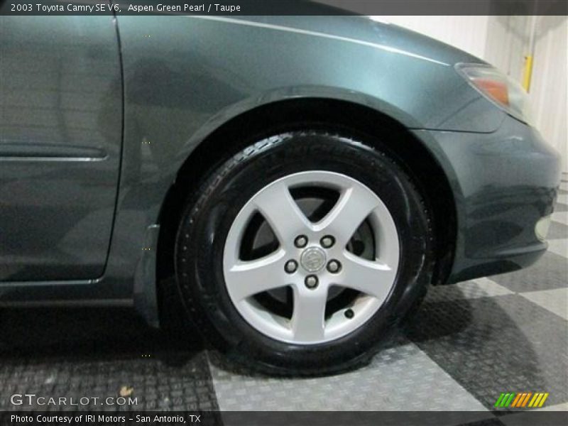 Aspen Green Pearl / Taupe 2003 Toyota Camry SE V6