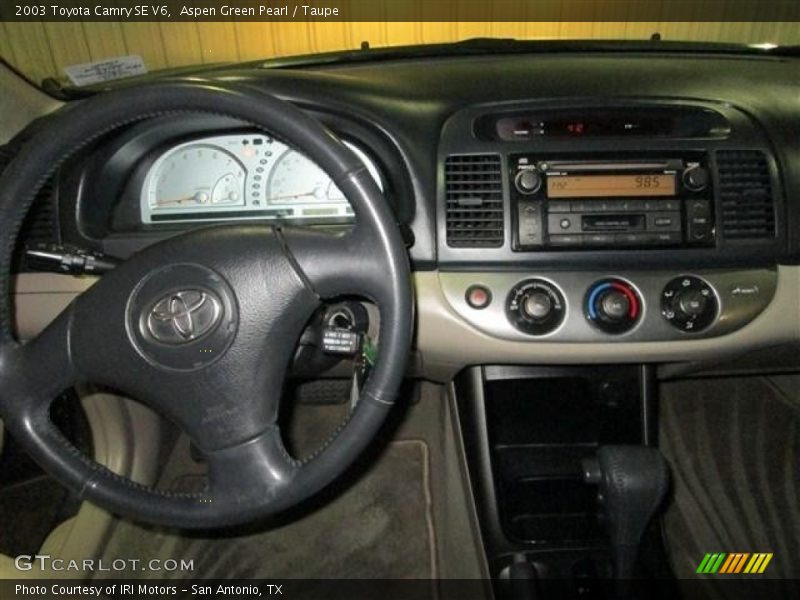 Aspen Green Pearl / Taupe 2003 Toyota Camry SE V6