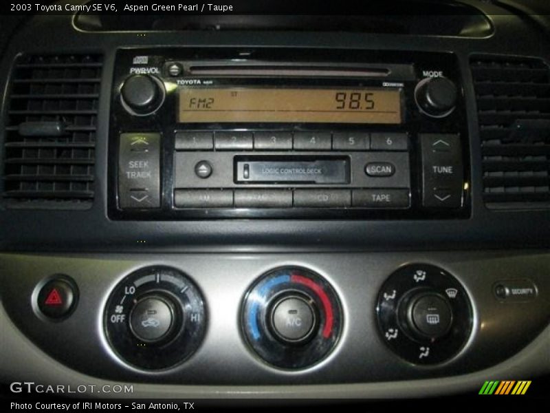 Aspen Green Pearl / Taupe 2003 Toyota Camry SE V6