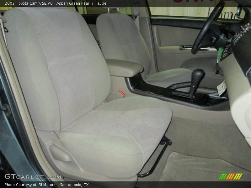 Aspen Green Pearl / Taupe 2003 Toyota Camry SE V6