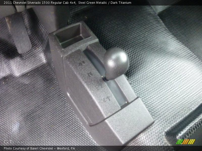 Steel Green Metallic / Dark Titanium 2011 Chevrolet Silverado 1500 Regular Cab 4x4