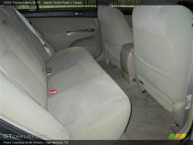 Aspen Green Pearl / Taupe 2003 Toyota Camry SE V6