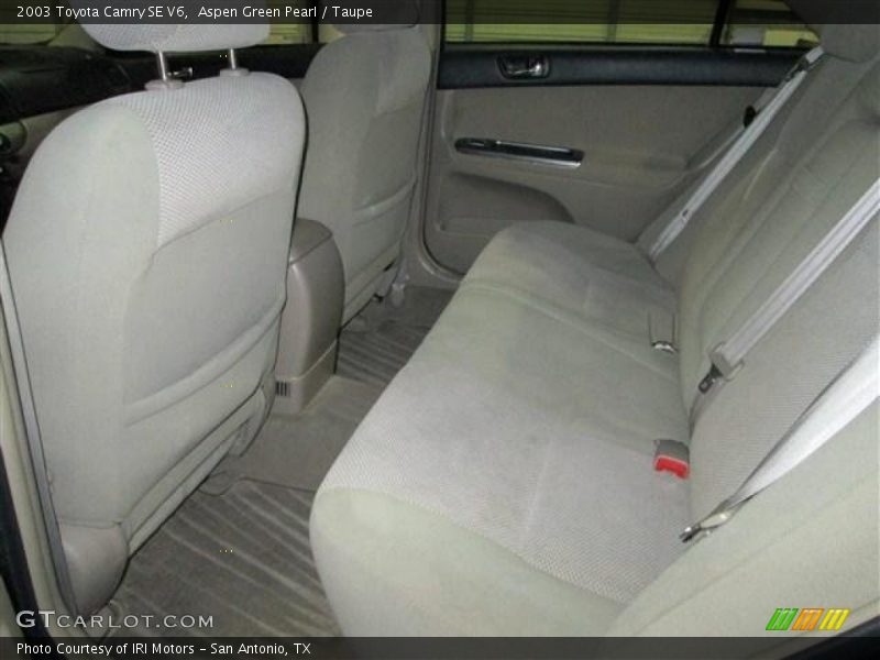 Aspen Green Pearl / Taupe 2003 Toyota Camry SE V6