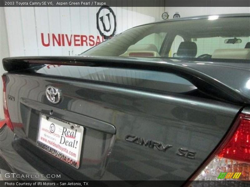 Aspen Green Pearl / Taupe 2003 Toyota Camry SE V6