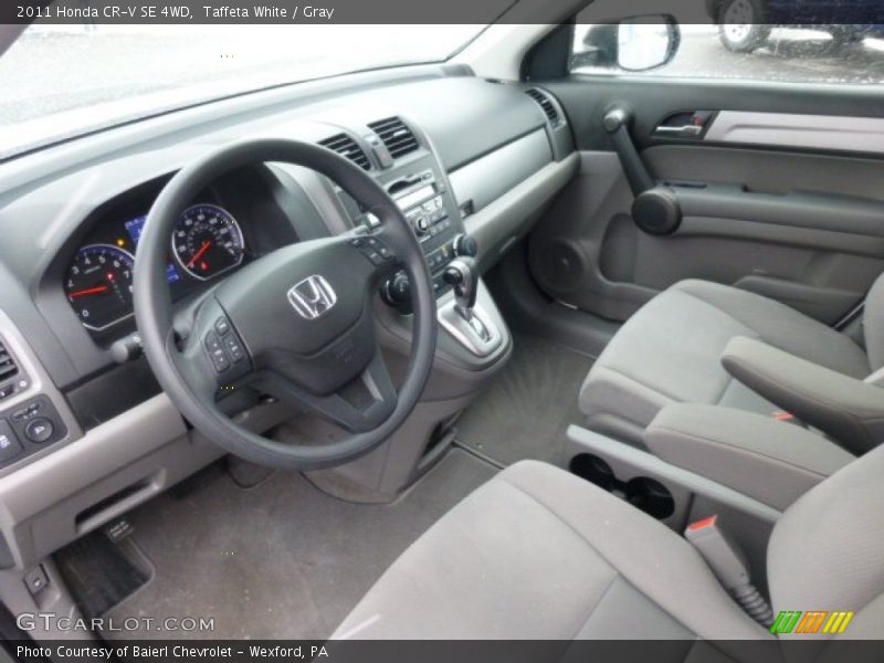 Taffeta White / Gray 2011 Honda CR-V SE 4WD