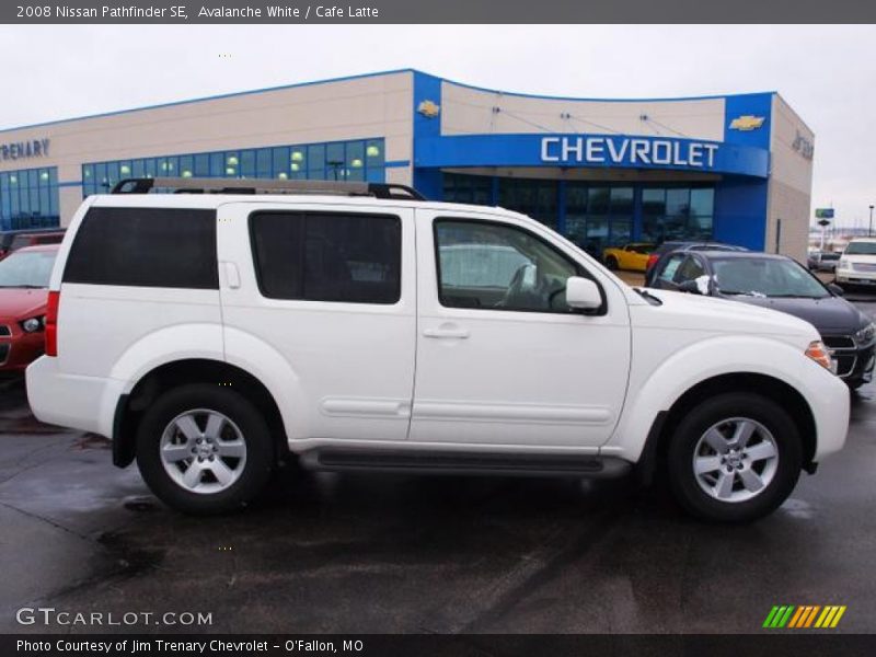 Avalanche White / Cafe Latte 2008 Nissan Pathfinder SE