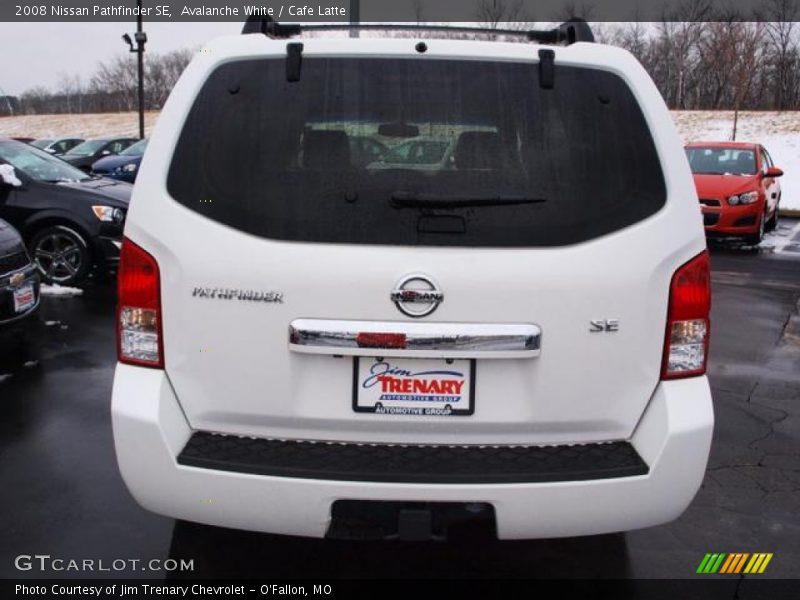 Avalanche White / Cafe Latte 2008 Nissan Pathfinder SE