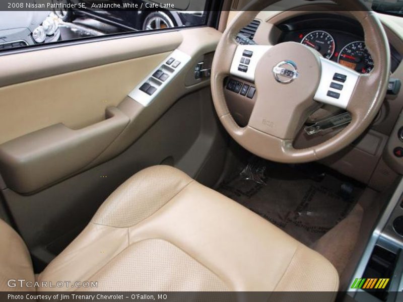 Avalanche White / Cafe Latte 2008 Nissan Pathfinder SE
