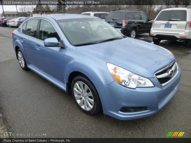 Sky Blue Metallic / Off Black 2010 Subaru Legacy 2.5i Limited Sedan