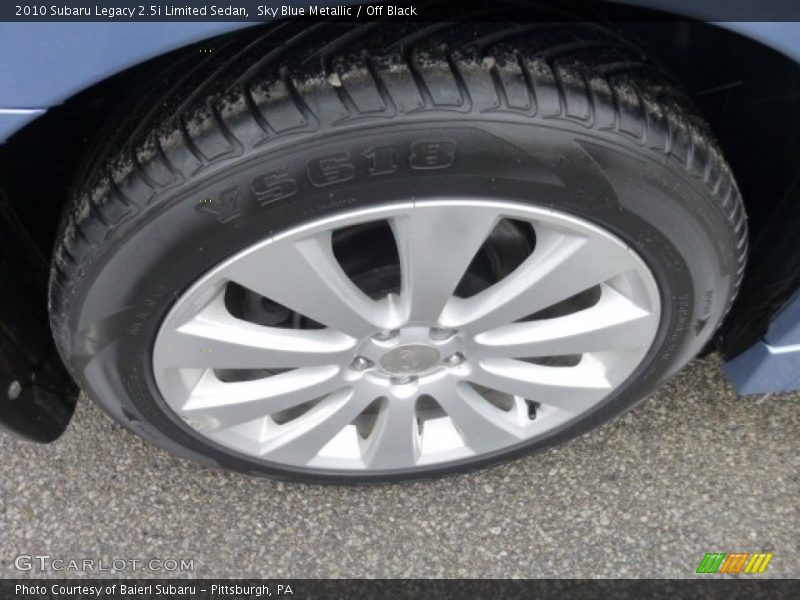 Sky Blue Metallic / Off Black 2010 Subaru Legacy 2.5i Limited Sedan