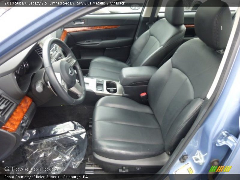Sky Blue Metallic / Off Black 2010 Subaru Legacy 2.5i Limited Sedan