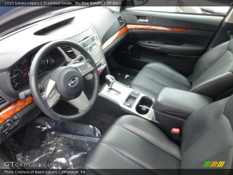 Sky Blue Metallic / Off Black 2010 Subaru Legacy 2.5i Limited Sedan