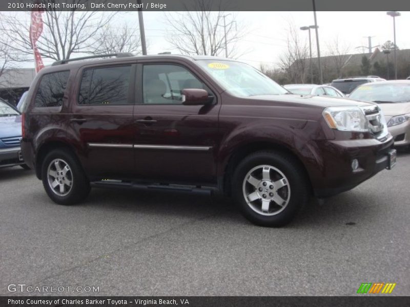 Dark Cherry Pearl / Beige 2010 Honda Pilot Touring