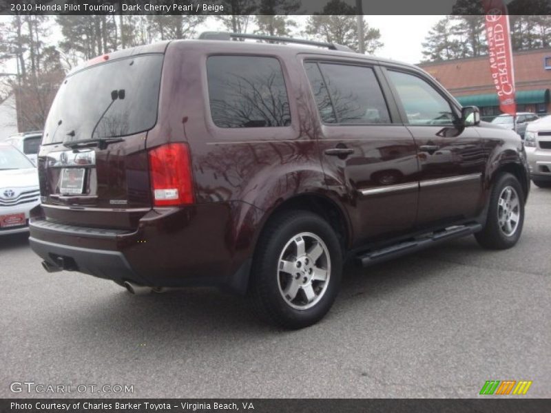 Dark Cherry Pearl / Beige 2010 Honda Pilot Touring
