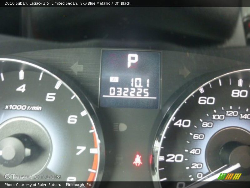 Sky Blue Metallic / Off Black 2010 Subaru Legacy 2.5i Limited Sedan