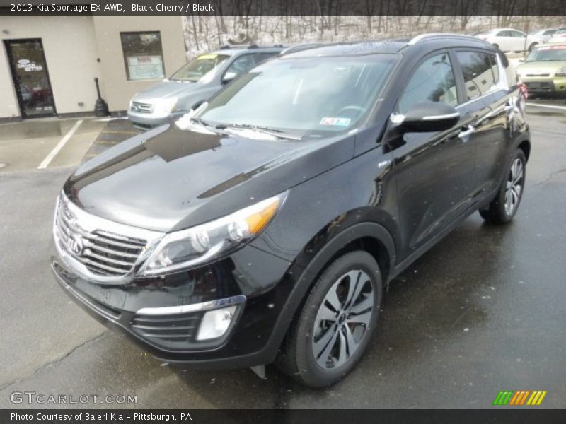 Black Cherry / Black 2013 Kia Sportage EX AWD