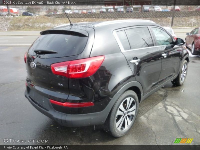 Black Cherry / Black 2013 Kia Sportage EX AWD