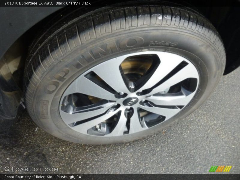 Black Cherry / Black 2013 Kia Sportage EX AWD