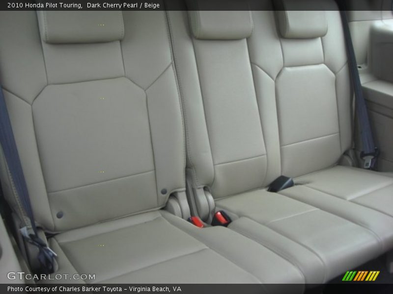 Rear Seat of 2010 Pilot Touring