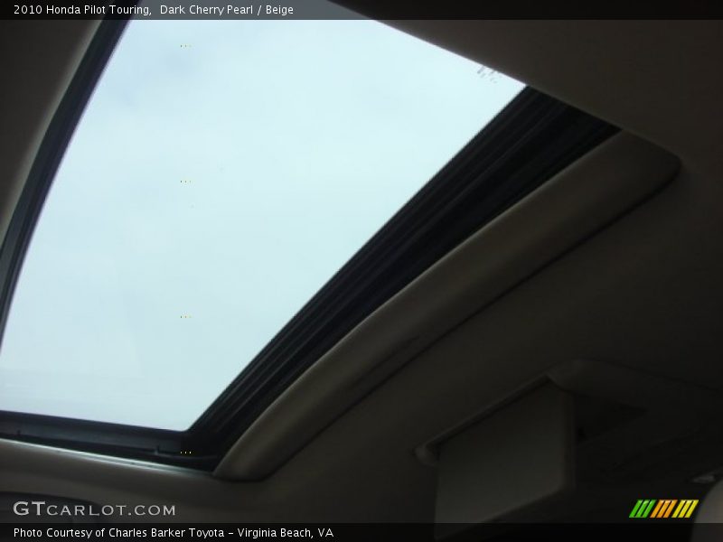 Dark Cherry Pearl / Beige 2010 Honda Pilot Touring
