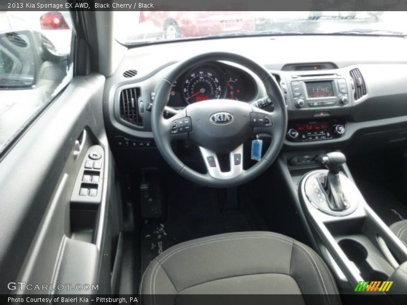 Black Cherry / Black 2013 Kia Sportage EX AWD