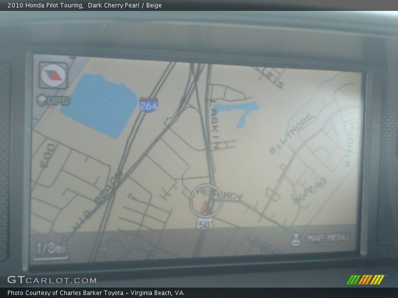 Dark Cherry Pearl / Beige 2010 Honda Pilot Touring