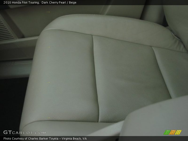 Dark Cherry Pearl / Beige 2010 Honda Pilot Touring