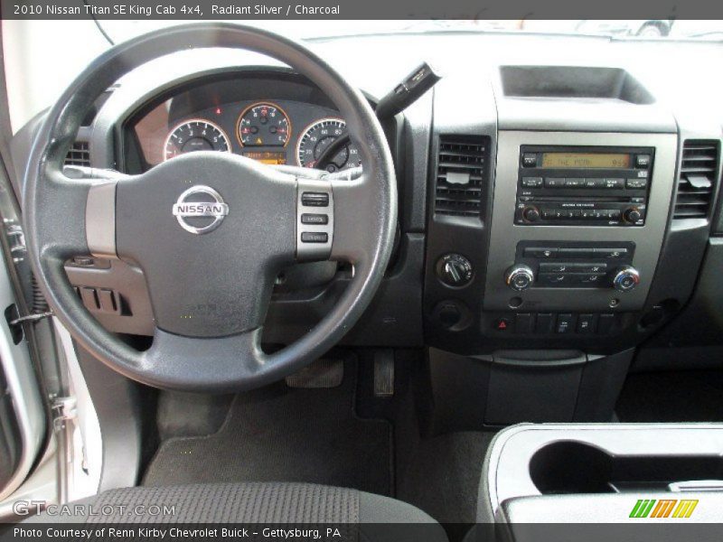 Radiant Silver / Charcoal 2010 Nissan Titan SE King Cab 4x4