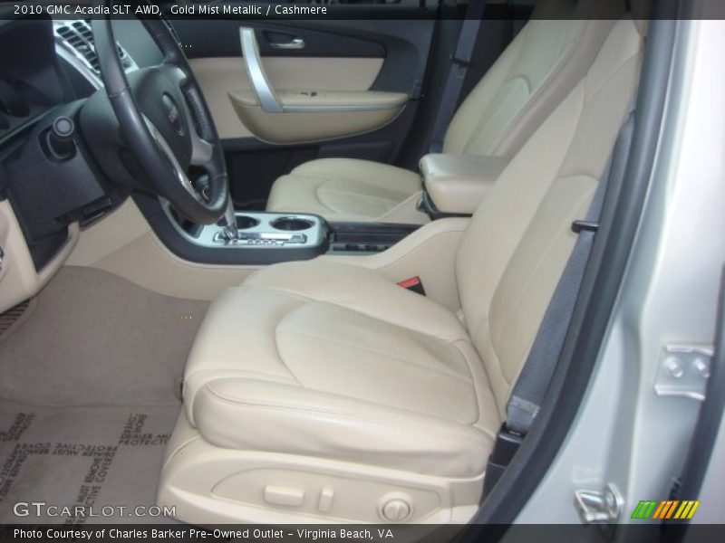 Gold Mist Metallic / Cashmere 2010 GMC Acadia SLT AWD