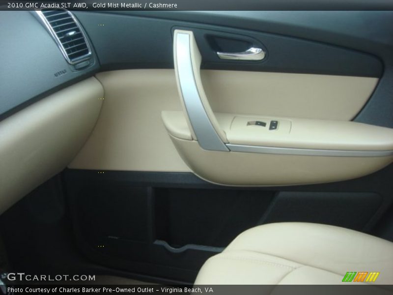 Gold Mist Metallic / Cashmere 2010 GMC Acadia SLT AWD