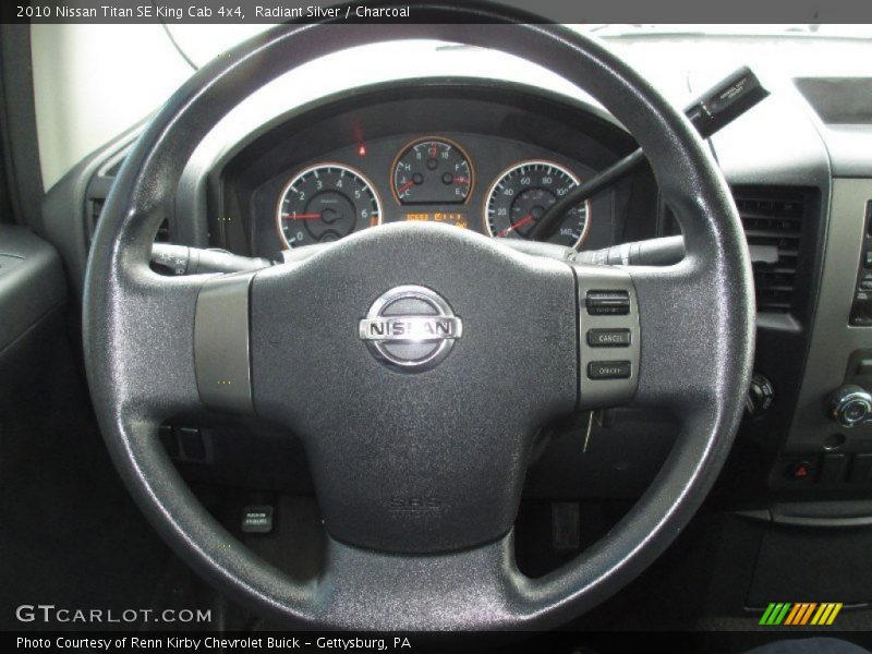 Radiant Silver / Charcoal 2010 Nissan Titan SE King Cab 4x4